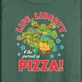 thumbnail image 3 of Teenage Mutant Ninja Turtles - Life Liberty Pursuit Of Pizza - Women's Lightweight Long Sleeve Shirt, 3 of 5