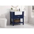 thumbnail image 2 of Elegant Decor Clement 30" MDF Single Bathroom Vanity with Backsplash in Blue, 2 of 8