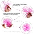thumbnail image 3 of 12 Pcs Pull Bow Large Organza Pull Bow Gift Wrap Pull Bow With Ribbon For Wedding Gift Baskets, 6 Inches Diameter, 3 of 7