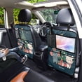 thumbnail image 7 of WOBOGO Cute Elephant and White Bear Backseat Car Organizer 2 PCS Footed Universal Car with Touch Screen Tablet Holder Rear Seat Protector, 7 of 7