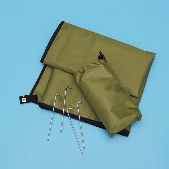 Worgeous 1Set Tent Floor Padding for Camping Picnic Blanket Green Oxford Cloth 59x83in