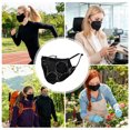 thumbnail image 4 of Unique Bargains 1 Pc Five-petal Flower Sunscreen Mask Lace Black Five-petal Flower, 4 of 5