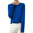 thumbnail image 6 of Knit Sweater for Women Long Sleeve Crew Neck Cute Sweaters Dressy Causal Loose Hollow Warm Soft Cozy Tunic Pullover,2XL, 6 of 6