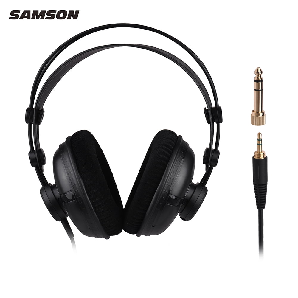 SAMSON SR950 Professional Studio Reference Monitor Headphones Dynamic Headset Closed Ear Design for Recording Monitoring Music Appreciation Game Playing DJ Walmart