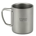 thumbnail image 1 of Copa de titanio TOMSHOO 220/350/450 / 600ml taza de agua de titanio de doble pared taza de té de caf Tomshoo Copa de titanio, 1 of 7