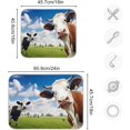 thumbnail image 3 of Cows Dish Drying Mat, Absorbent Microfiber Pad Protector For Kitchen Counter Top Mat Dish Drainboard 16x18in, 3 of 7