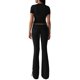 thumbnail image 3 of Pantalón de Traje de Corta Ajustado de Color Liso Negro M, 3 of 9