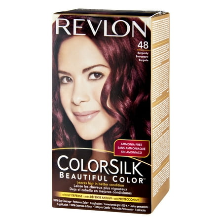 Revlon ColorSilk 48 Burgundy Permanent Hair Color, 1.0 KIT - Walmart.com