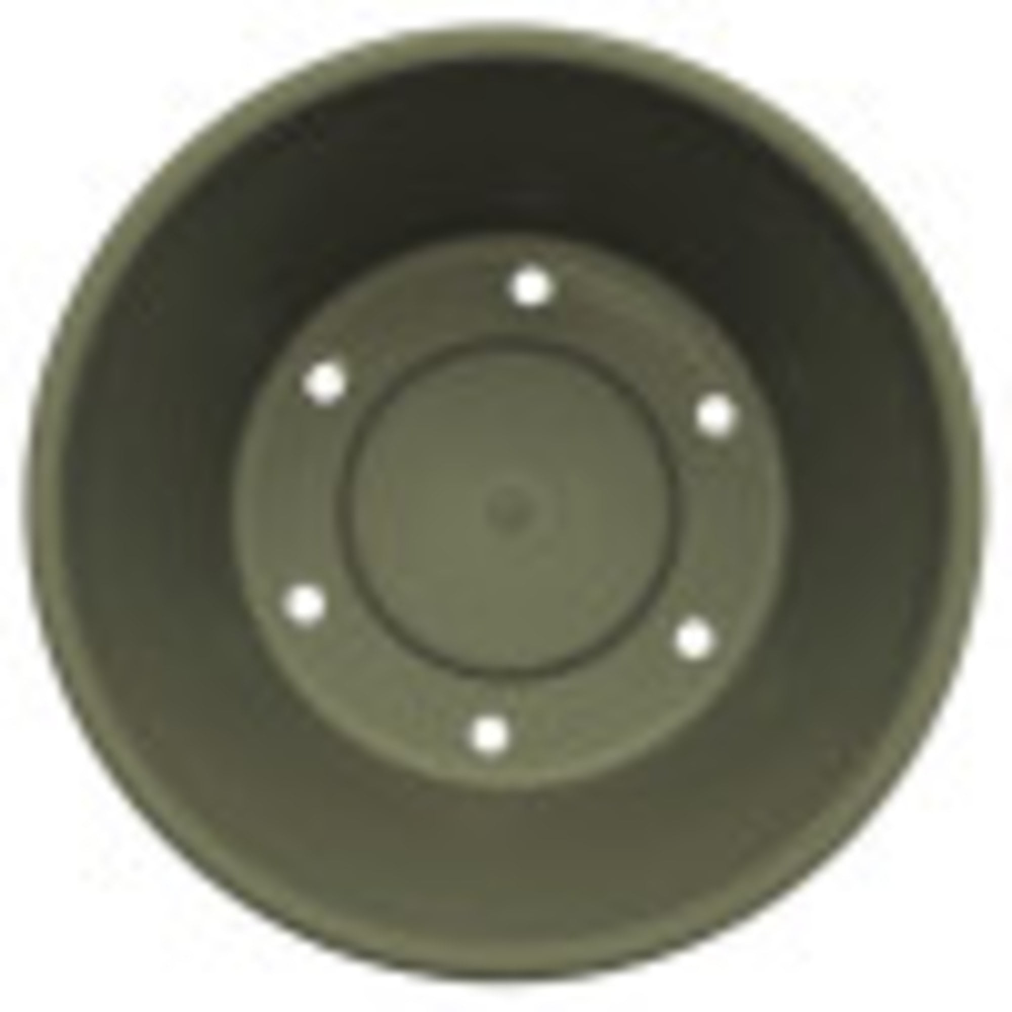 Bloem Terra Pot Round Planter: 14",  Living Green, (Saucer Not Included) Matte Finish, Durable Resin, Traditional Style Pot, For Indoor and Outdoor Use, Gardening, 5 Gallon Capacity