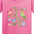 thumbnail image 4 of Inktastic Cozy Birds, Tree and and Flowers Youth T-Shirt, 4 of 5