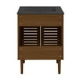 thumbnail image 7 of Bron 24" Freestanding Bathroom Vanity in Brown Oak with Black 3-Hole Centerset Sink Top, 7 of 7