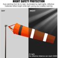 thumbnail image 4 of Shudyear Wind Socks for Outside Heavy Duty,Wind Direction Indicators for Outdoors Airport Farm & Park,Good Reflective Effect Thickened Waterproof (Orange Reflection) 30", 4 of 6