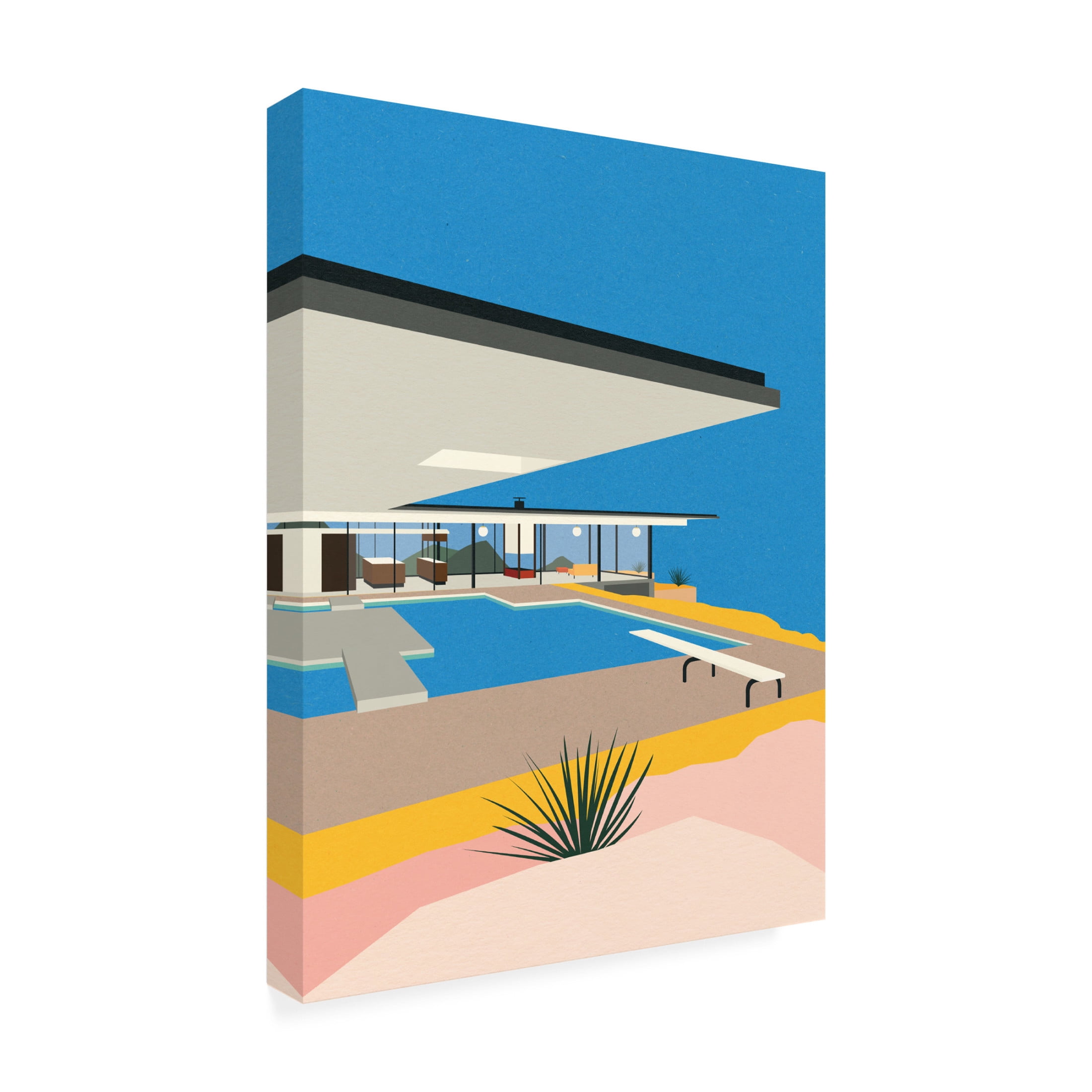 Trademark Fine Art Rosi Feist  La Stahl House Canvas Wall Art