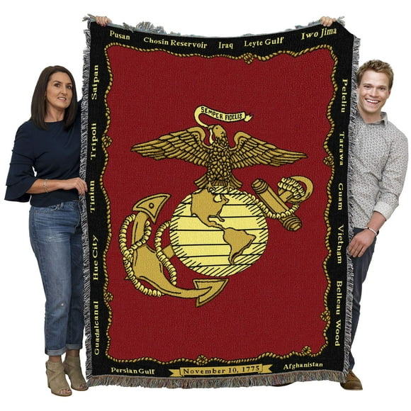 Emblema del Cuerpo de Marines de EE. UU., 72 x 54 cm, de Pure Country Weavers