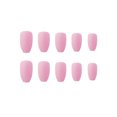 thumbnail image 4 of Uñas postizas HUOGUO, rosa claro mate, de larga duración, 4 of 5