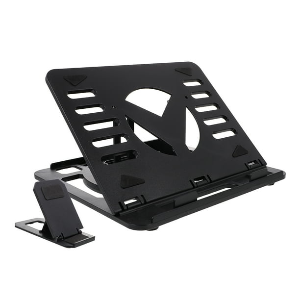 1 Soporte Elevador para Portátil de Escritorio, Soporte Giratorio Plegable para Portátil, Soporte para Teléfono