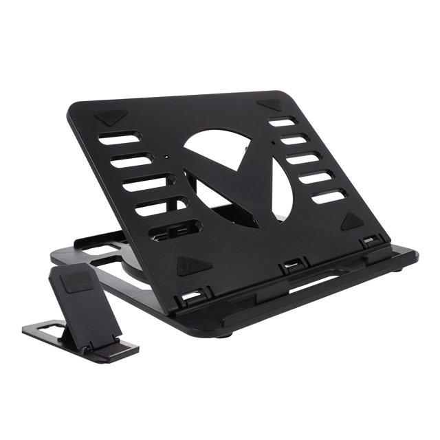 1 Soporte Elevador para Portátil de Escritorio, Soporte Giratorio Plegable para Portátil, Soporte para Teléfono