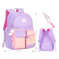 thumbnail image 2 of Estudiante Niños Bookbag Cute Hit Color Mochila Casual Packaging (Púrpura), 2 of 4