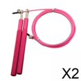 thumbnail image 1 of 2xSpeed ​​Jump Rope 300cm Longitud Ajustable Durable Fitness Boxeo Saltar Cuerda Delgada Rosa, 1 of 8