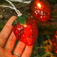 thumbnail image 6 of LED Strawberry String Lights, Battery Powered Party Decor, Fruit Shape Ambient Lamps, Scene Decoration Lighting, Indoor Outdoor Use, 6 of 6