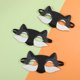 thumbnail image 2 of 20 máscaras de lobo para cosplay, máscaras de fieltro para Halloween, máscaras de media cara para disfrazarse, para niños, 2 of 7