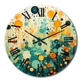 thumbnail image 2 of Designart "Nostalgic Remix II" Abstract Collages Oversized Wall Clock, 2 of 5