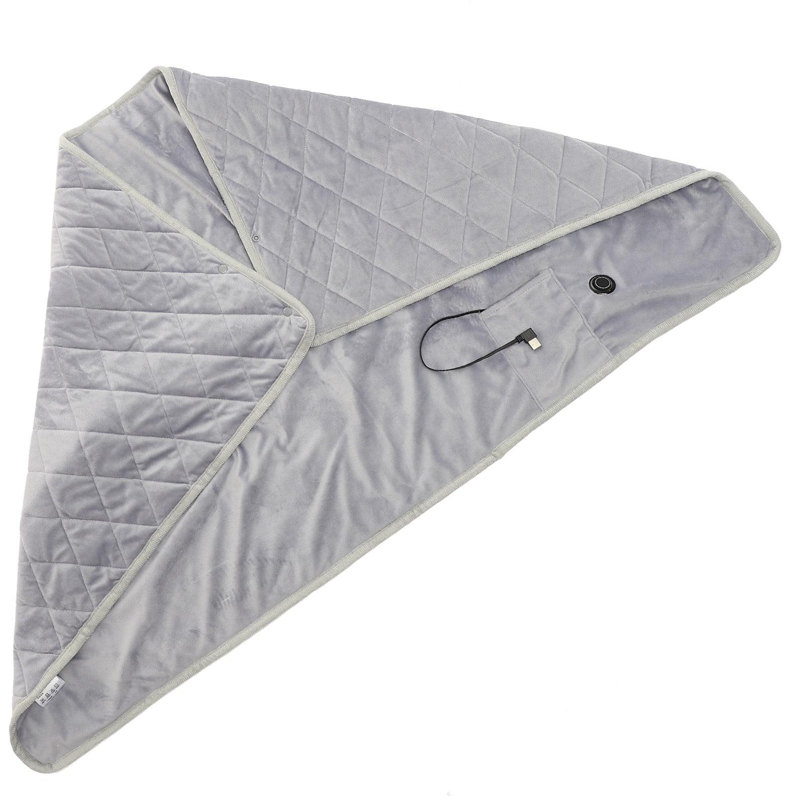 Soimiss Portable Dark Grey Electric Heating Blanket Small for Cozy Warmth At Home