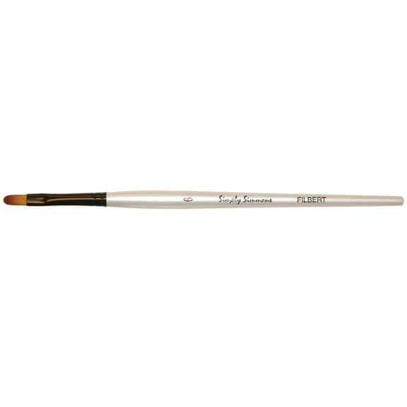 Robert Simmons Simply Simmons Short Handle Brush, Filbert, 6