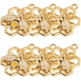 thumbnail image 3 of 6 uds. De dijes de abeja, dijes de Metal para hacer joyas, dijes para pendientes, collares y pulseras, 3 of 5