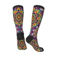 thumbnail image 5 of Lsque Mandala Printed Crew Socks Men's Women's LightWeight Thin Casual Calf Socks ,Knee High Socks,Cotton Socks, 5 of 9