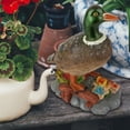 thumbnail image 4 of Molde de pato de simulación, decoración de molde de pato de simulación, artesanías de resina de pato, artesanías de resina, jardinería, apariencia llamativa, 4 of 9