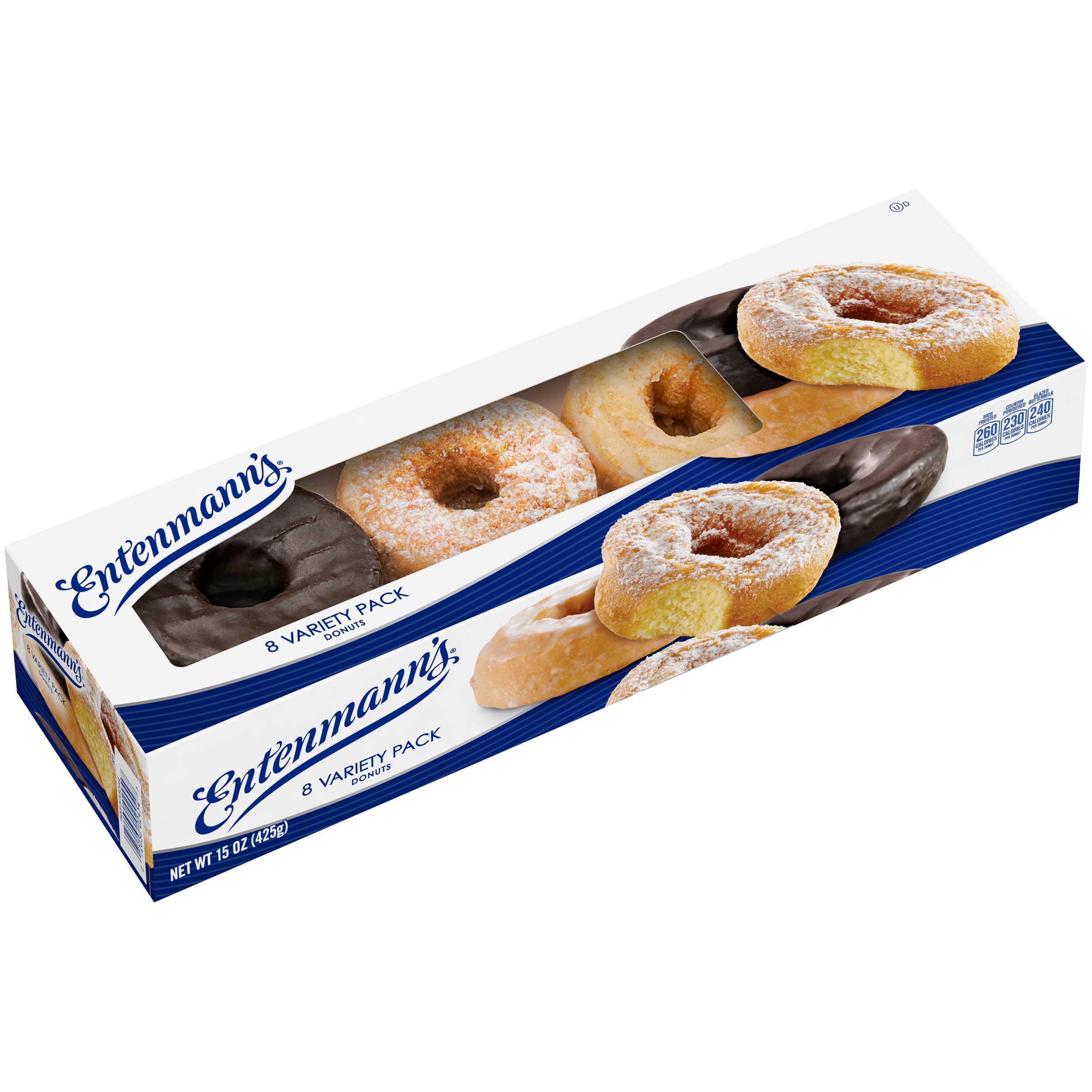 Entenmann's Variety Pack Donuts, 8 Count, 15 oz Box - Walmart.com