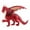 Red, variant on Stone Dragons Toy Figure Realistic Dinosaur Model Kids Birthday Gift Toys