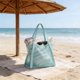 thumbnail image 4 of Mesh Beach Bag Large Capacity Storage Tote Portable Drawstring Net For Wet Clothes Towels Snorkeling Supplies Blue, 4 of 6