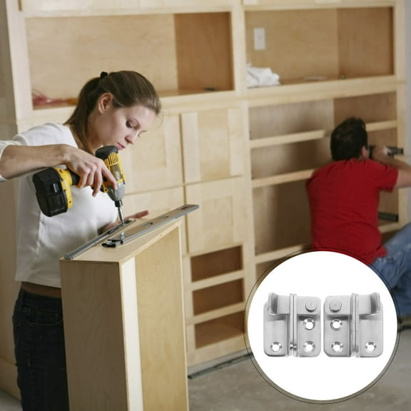 WHAMVOX  2 Pcs Latches Flip Safety Door for Pet Cage Buckle Man