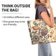 thumbnail image 2 of Fotbe Floral With Birds And Fantasy Flowers Bolsa Tote Estética de Lona con Estampado para Mujer - Bolsa Reutilizable de Hombro Casual para Vacaciones, Compras, Trabajo y Gimnasio, 2 of 8