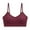 Burgundy, variant on Women's Sports Bra Low Impact Thin Straps Yoga Workout Bras Full Coverage Supportive Seamless Wireless Bras Black