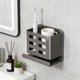 thumbnail image 1 of Estantería de pared adhesiva sin taladro para almacenamiento en baño, ducha, cocina, inodoro y lavandería – Diseño hueco a prueba de fugas, organizador de fuerte sujeción, 1 of 6