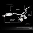 thumbnail image 2 of DNA Motoring For 04-08 Acura TSX 2.4L CL9 K24A2 Performance Dual Catback Muffler Exhaust w/Titanium Style Tip, 2 of 6