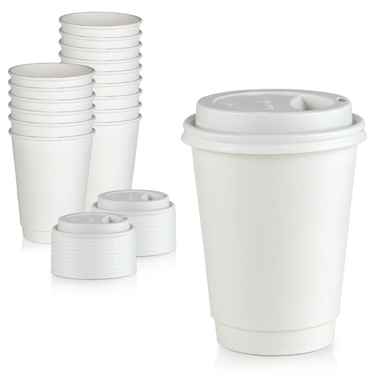 Nicole Home Collection 12 Ounce Hot & Cold Coffee Cup with Lid - 14 ct