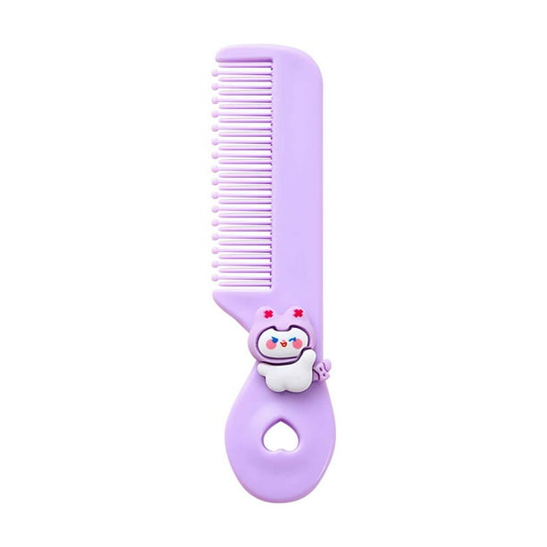 Herramientas de Peinado de Pelo Mini Peine Lindo de Color Dulce, Cerdas Suaves de 11,5 cm Fáciles de Llevar a Casa Cartera de Coche de Viaje Baño Dormitorio