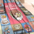 thumbnail image 4 of Cute Ramen Soup Throw Blanket Soft Flannel Blankets for Bed Couch Plush Cozy Blanket for Adults Kids 50x60 Inch, 4 of 6