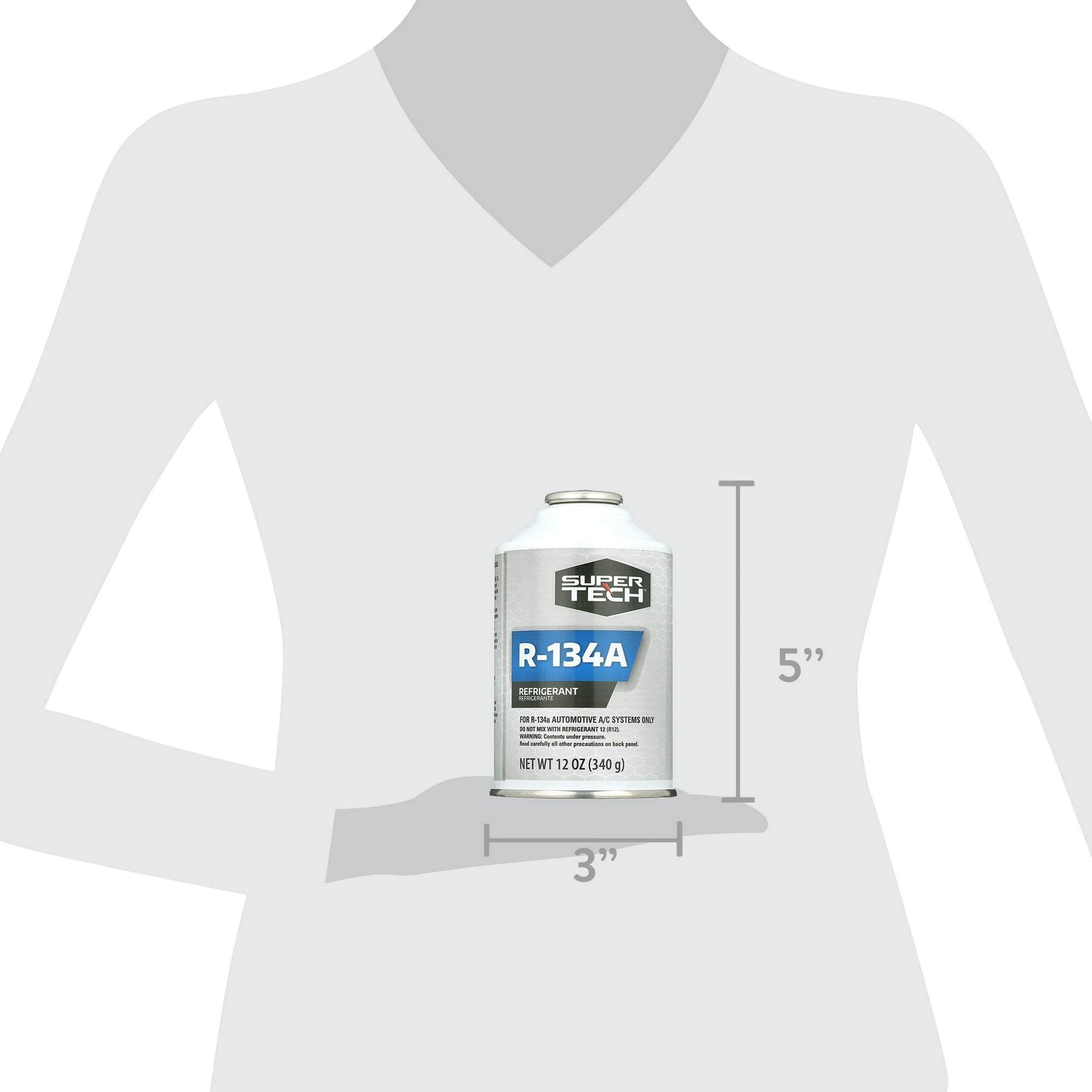 Super Tech R-134a Straight Gas, 12oz