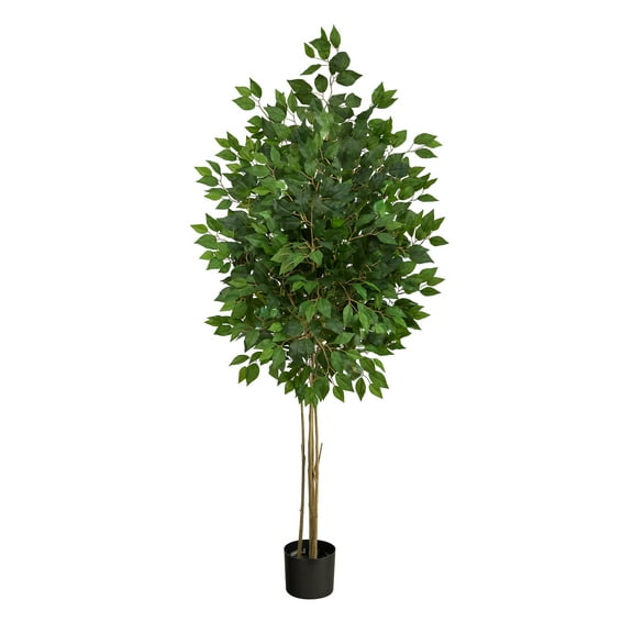 Nearly Natural 64" Ficus Artificial Tree UV Resistant (Indoor/Outdoor)