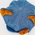 thumbnail image 6 of Slccxzc Cute Denim Cat Ear Beret Hat, Foldable Octagonal Newsboy Cap, 6 of 7
