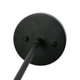 thumbnail image 4 of Creative Co-Op Robert Stevenson Lighting Rhodes - Metal and Clear Ribbed Glass Ceiling Light, Matte Black, 4 of 7