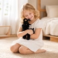 thumbnail image 6 of Realistic Black Goat Stuffed Animal Plush Toy Lifelike Standing Mountain Goat Plush for Kids Gift Home Decor Collection, 6 of 6