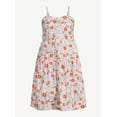 thumbnail image 2 of Free Assembly Women's Tiered Midi Dress with Tie Back, 2 of 4