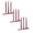Red 3Packs, variant on GleamNest Taper Candles, Red (4 Count)