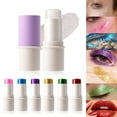 thumbnail image 2 of White Face and Body Glitter Stick, Sparkly Face Glitter Makeup,Holographic Hair Glitters Mermaid Makeup Rave Outfits for Women, Shimmer Face Paint Stick Singer Concert Accessories (White), 2 of 9